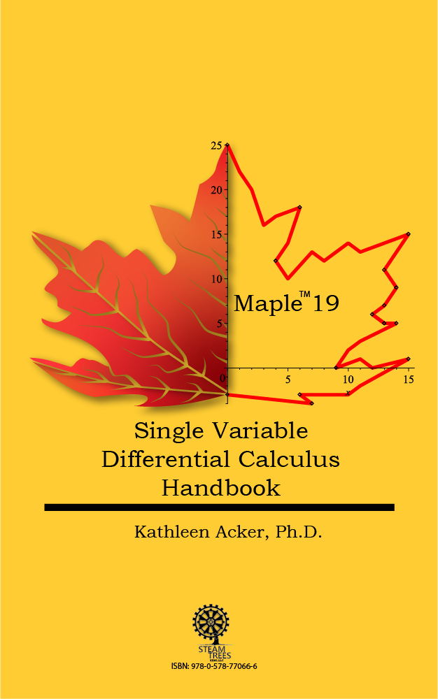 Maple 19 Single Variable Differential Calculus Handbook Cover